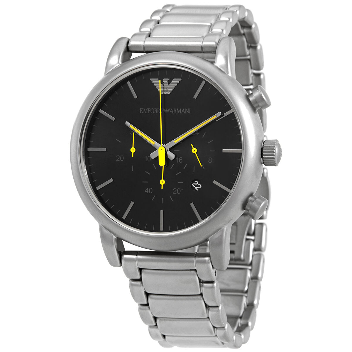 Emporio Armani Luigi Chronograph Quartz Black Dial Men's Watch #AR11324 - Dawson Watches