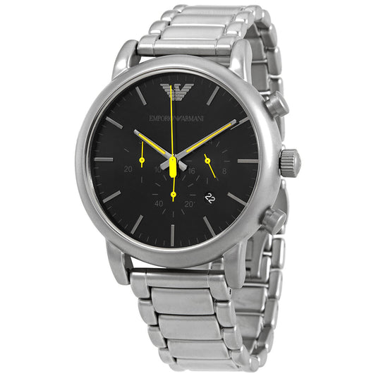 Emporio Armani Luigi Chronograph Quartz Black Dial Men's Watch #AR11324 - Dawson Watches