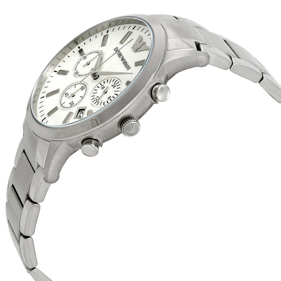 Emporio Armani Sportivo Chronograph Cream Dial Watch AR2458