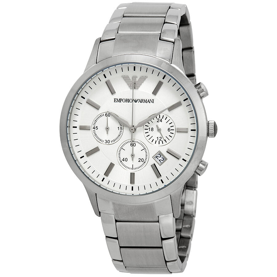 Emporio Armani Sportivo Chronograph Cream Dial Watch AR2458