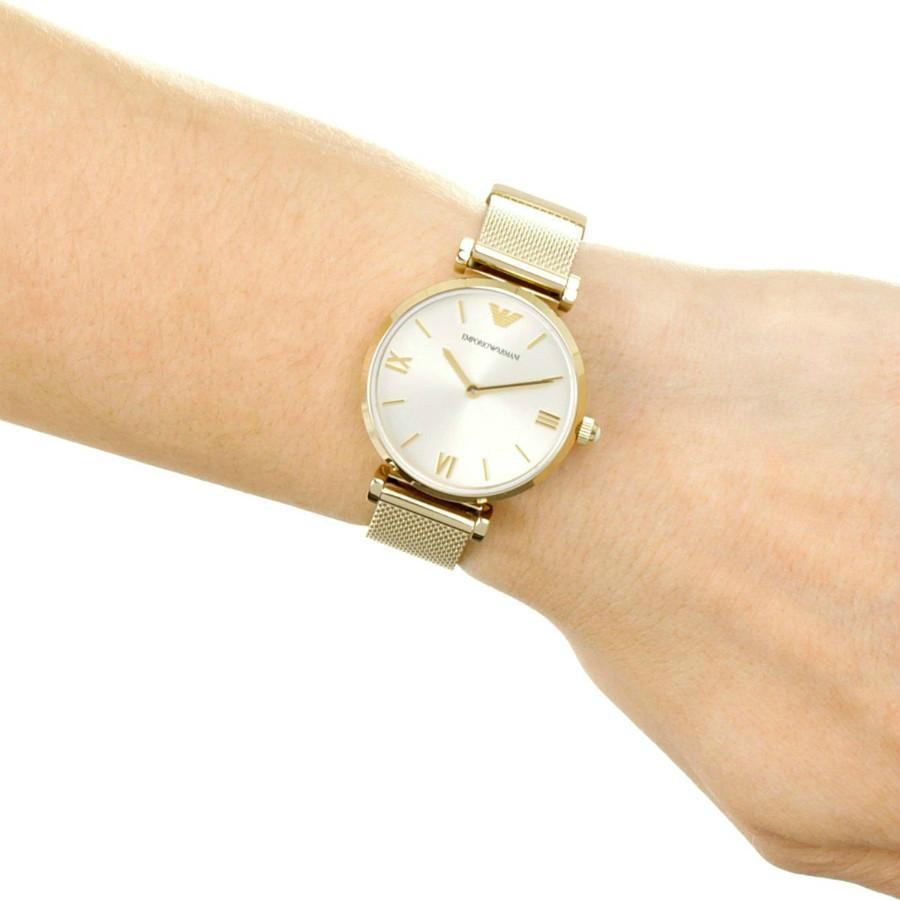 Emporio Armani Retro Gold Ladies Watch AR1957