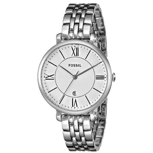 Fossil Jacqueline Silver Dial Ladies Watch ES3433
