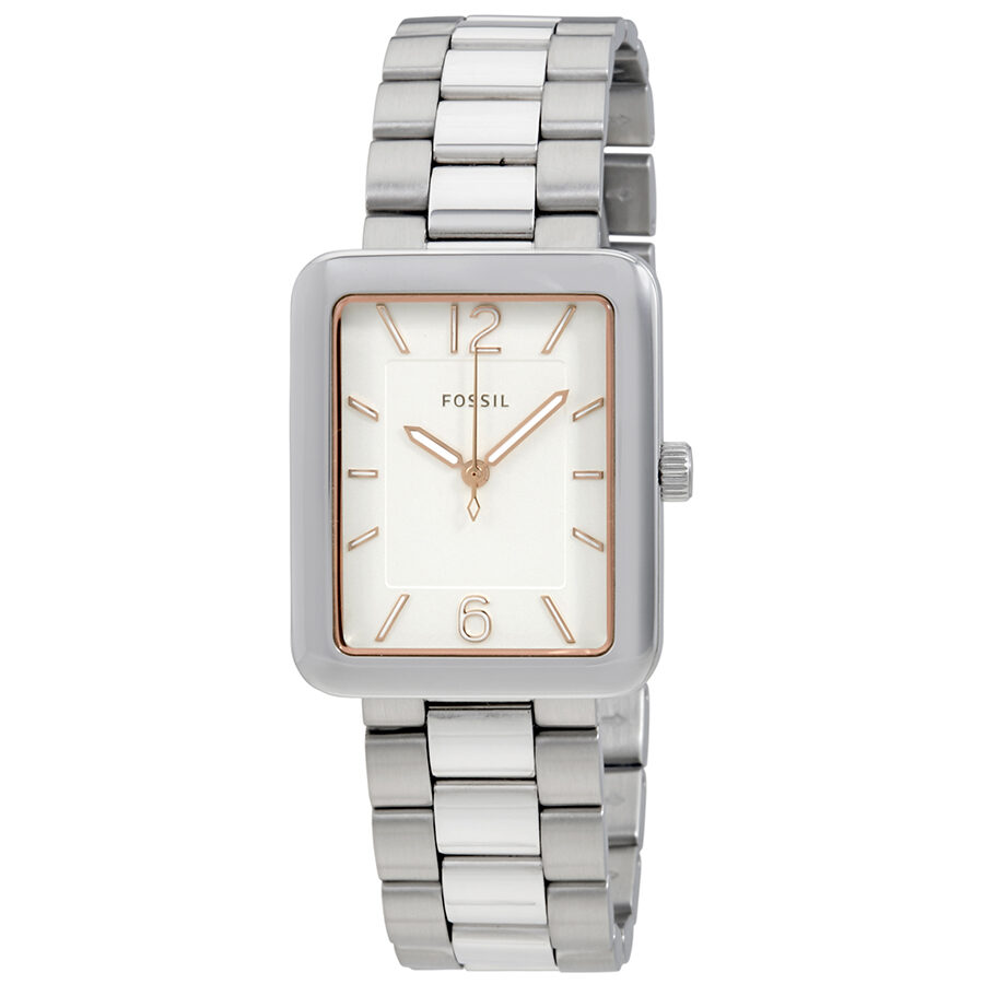 Fossil Atwater Silver Dial Stainless Steel Ladies Watch ES4157 - BigDaddy Watches