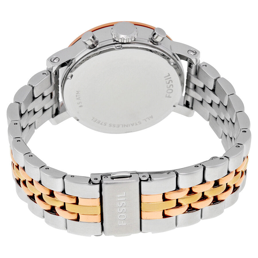Fossil Boyfriend Chronograph Silver Dial Tri- tone Ladies Watch ES3840 - BigDaddy Watches #3