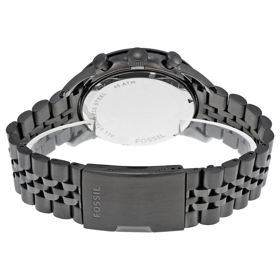 Fossil Chronograph Black Dial Smoke PVD Men's Men's Watch FS4934 - BigDaddy Watches #3