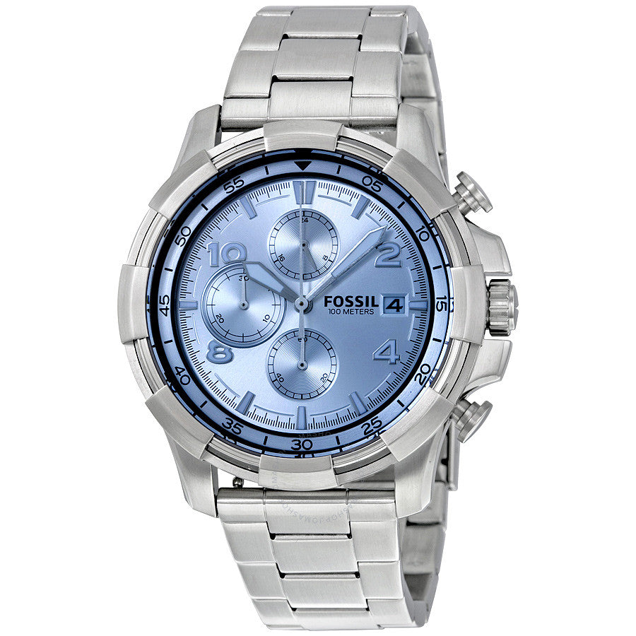 Fossil Dean Chronograph Silver Dial Men's Watch FS5155