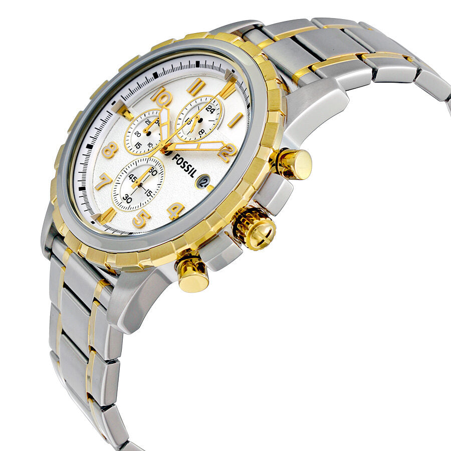 Fossil Dean Chronograph Silver Dial Two-tone Men's Watch FS4795 - BigDaddy Watches #2