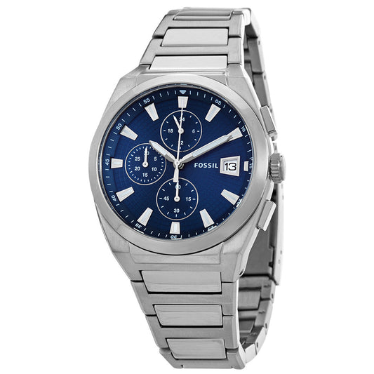 Fossil Everett Chronograph Quartz Blue Dial Men's Watch FS5795 - BigDaddy Watches
