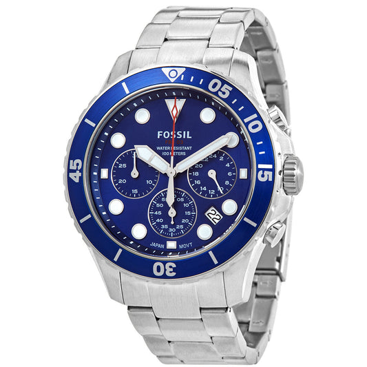 Fossil FB - 03 Chronograph Quartz Blue Dial Men's Watch FS5724 - BigDaddy Watches
