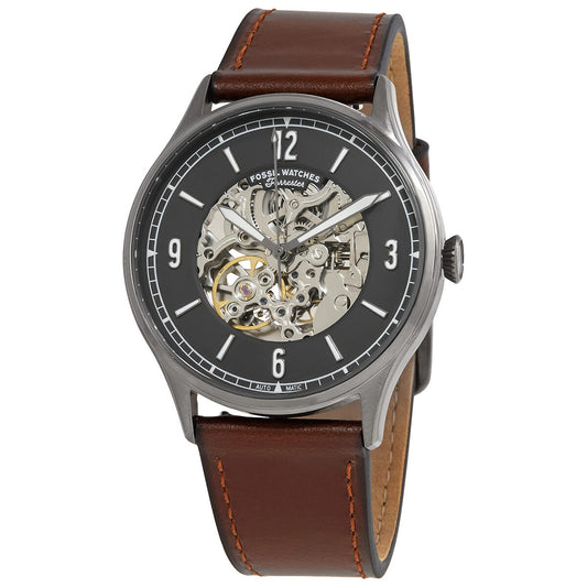Fossil Forrester Automatic Grey Skeleton Dial Men's Watch ME3178 - BigDaddy Watches