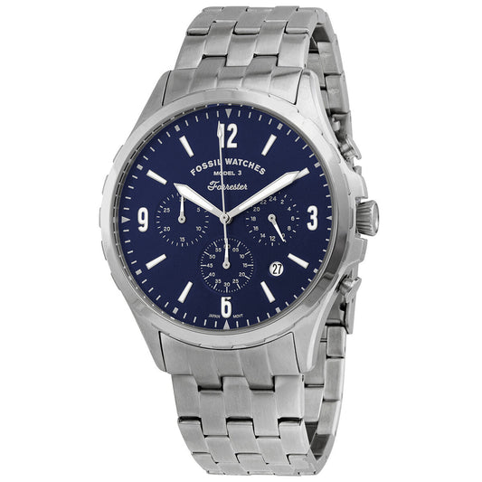 Fossil Forrester Chronograph Quartz Blue Dial Men's Watch FS5605 - BigDaddy Watches