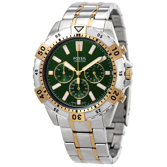 Fossil Garrett Chronograph Quartz Green Dial Men's Watch FS5622 - BigDaddy Watches