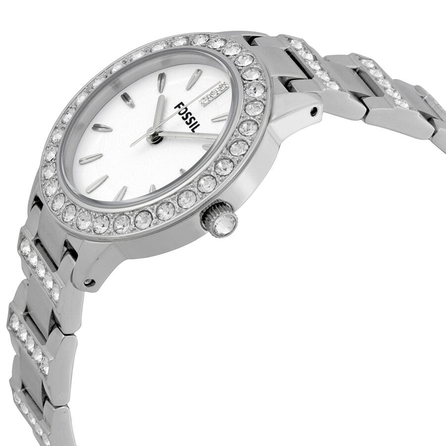Fossil Glitz White Dial Stainless Steel Ladies Watch ES2362 - BigDaddy Watches #2
