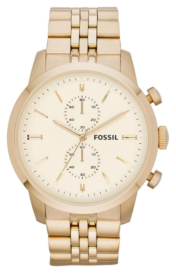 Fossil Gold Townsman Tone Stainless Steel Chronograph Men's Watch  FS4856 - Dawson Watches