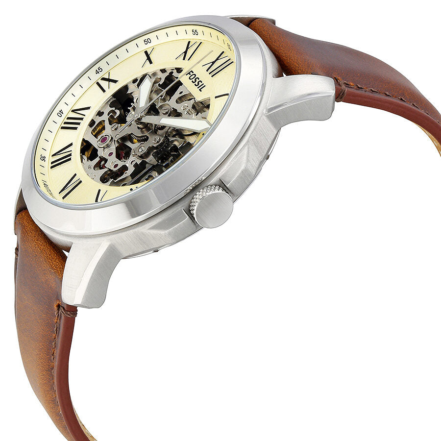 Fossil Grant Automatic Beige Skeleton Dial Men's Watch ME3099 - BigDaddy Watches #2