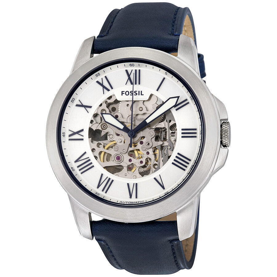 Fossil Grant Automatic Silver Skeleton Dial Men's Watch ME3111 - BigDaddy Watches