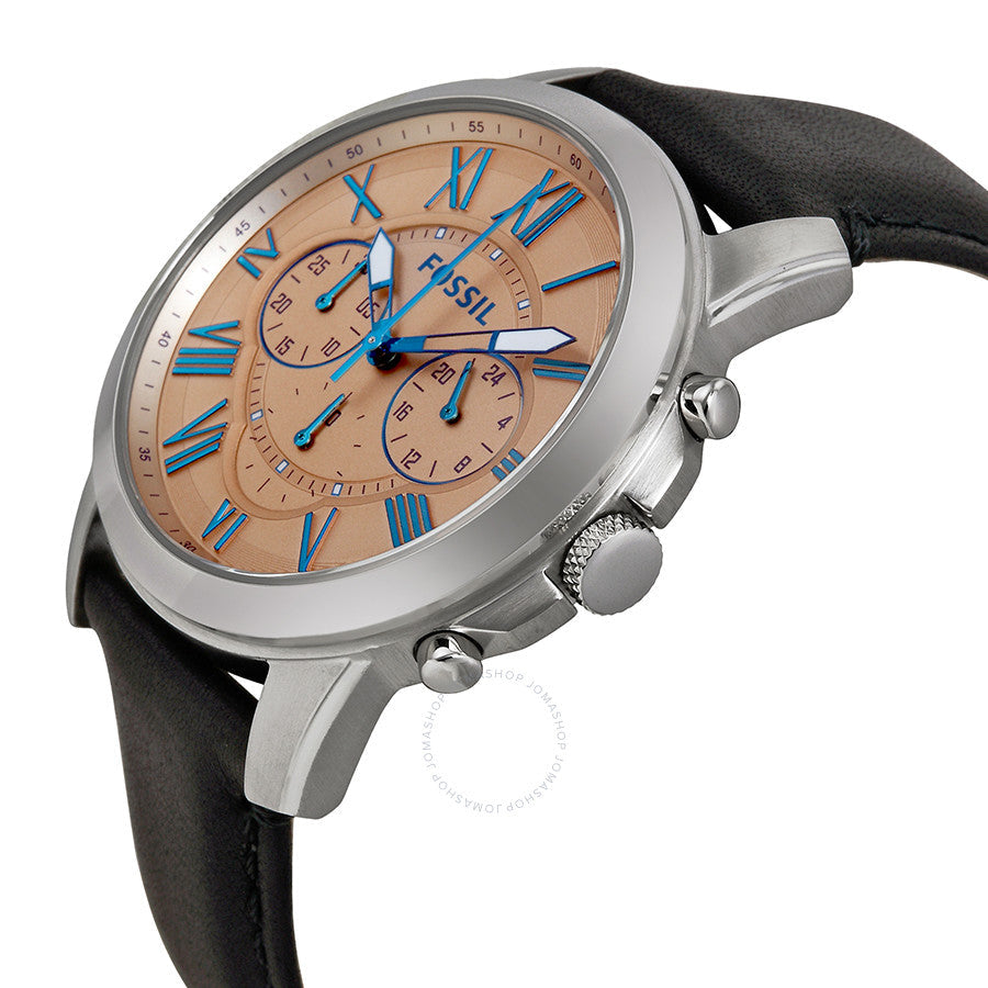 Fossil Grant Chronograph Champagne Dial Men's Watch FS4989