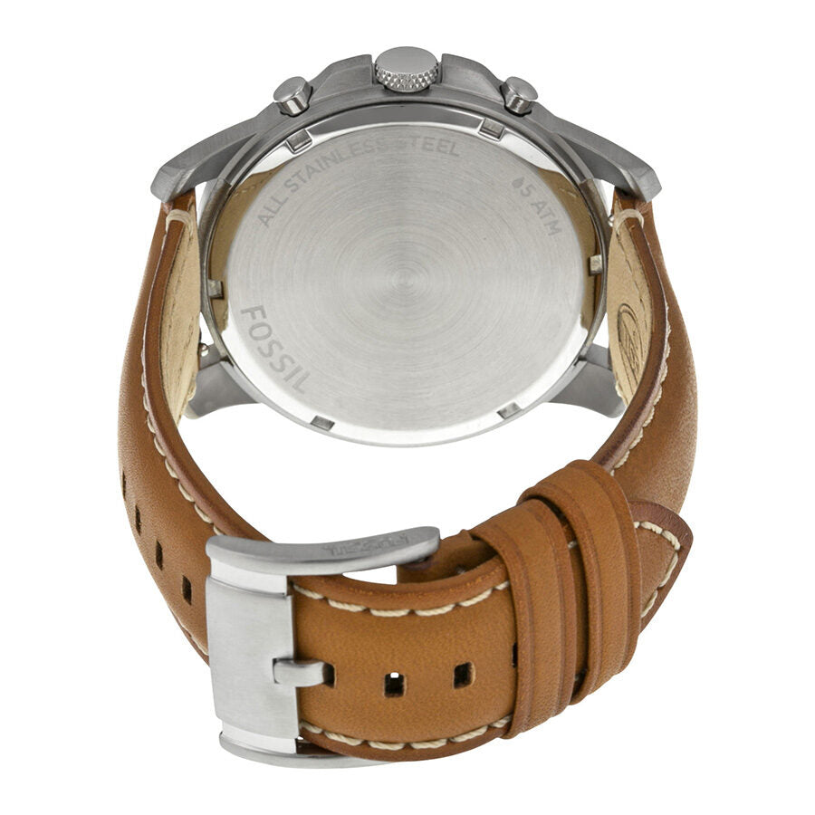 Fossil Grant Chronograph White Dial Tan Leather Men's Watch FS5060 - BigDaddy Watches #3