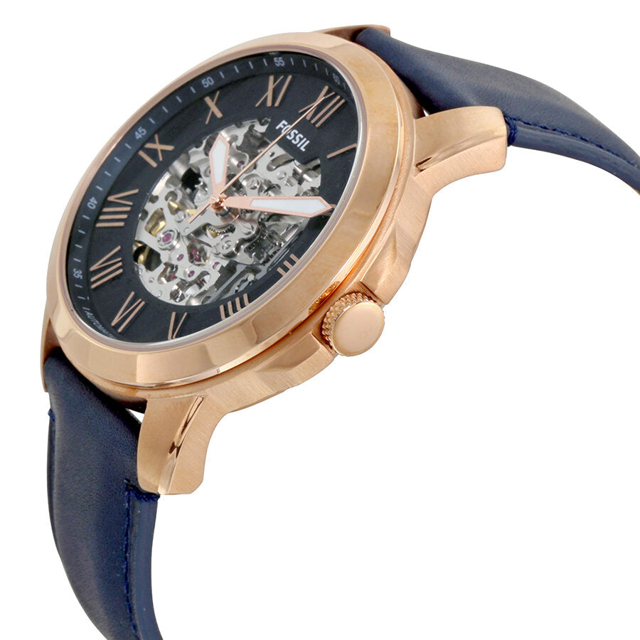 Fossil Grant Automatic Navy Blue Skeleton Dial Men's Watch ME3102 - BigDaddy Watches #2
