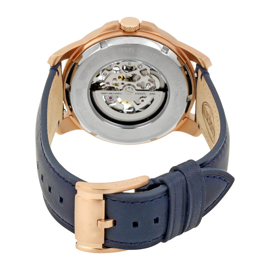 Fossil Grant Automatic Navy Blue Skeleton Dial Men's Watch ME3102 - BigDaddy Watches #3