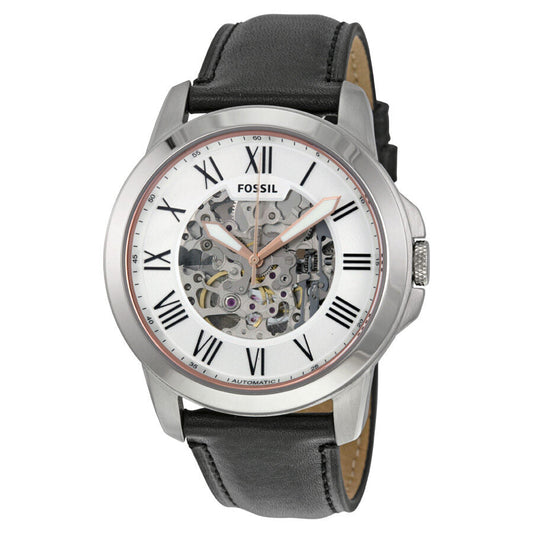 Fossil Grant Automatic Silver Skeleton Dial Men's Watch ME3101 - BigDaddy Watches