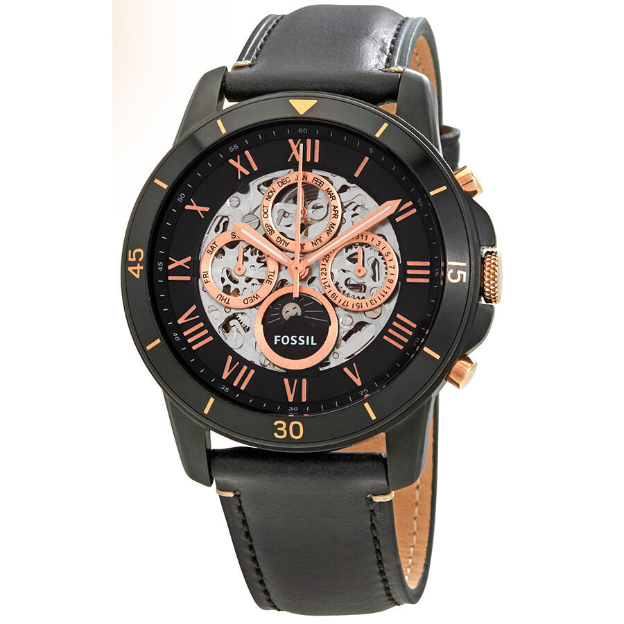 Fossil Grant Skeleton Dial Automatic Men's Multifunction Watch ME3138 - BigDaddy Watches