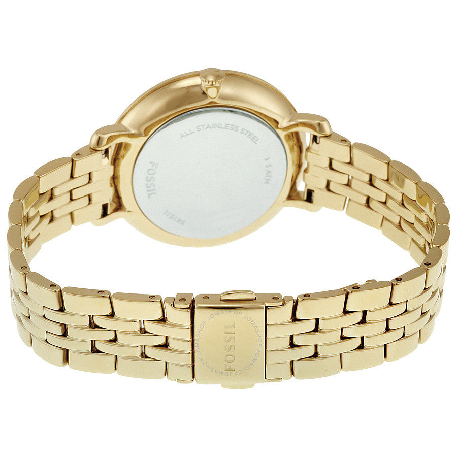 Fossil Jacqueline Champagne Dial Gold-tone Ladies Watch ES3547
