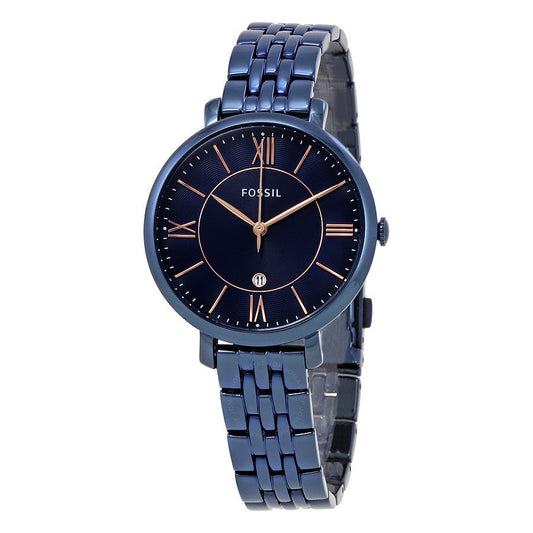 Fossil Jacqueline Navy Blue Ladies Watch ES4094