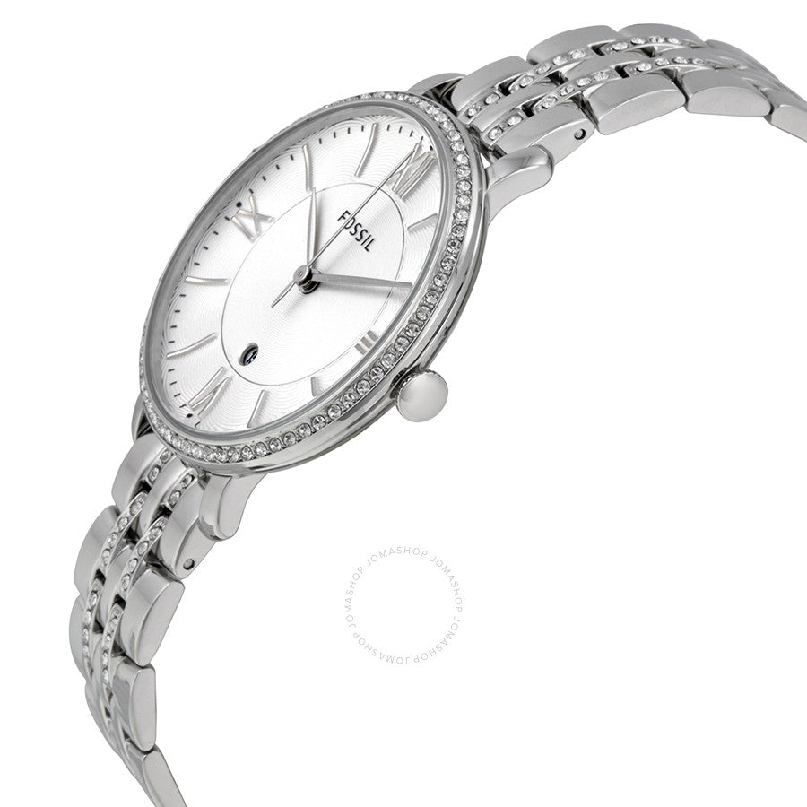 Fossil Jacqueline Silver Diamond Ladies Watch ES3545