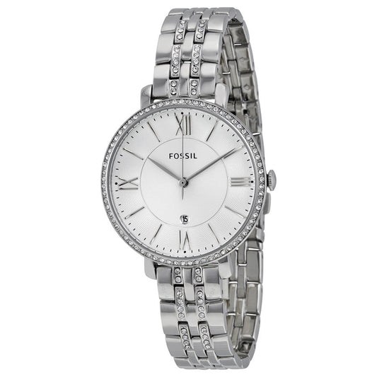 Fossil Jacqueline Silver Diamond Ladies Watch ES3545