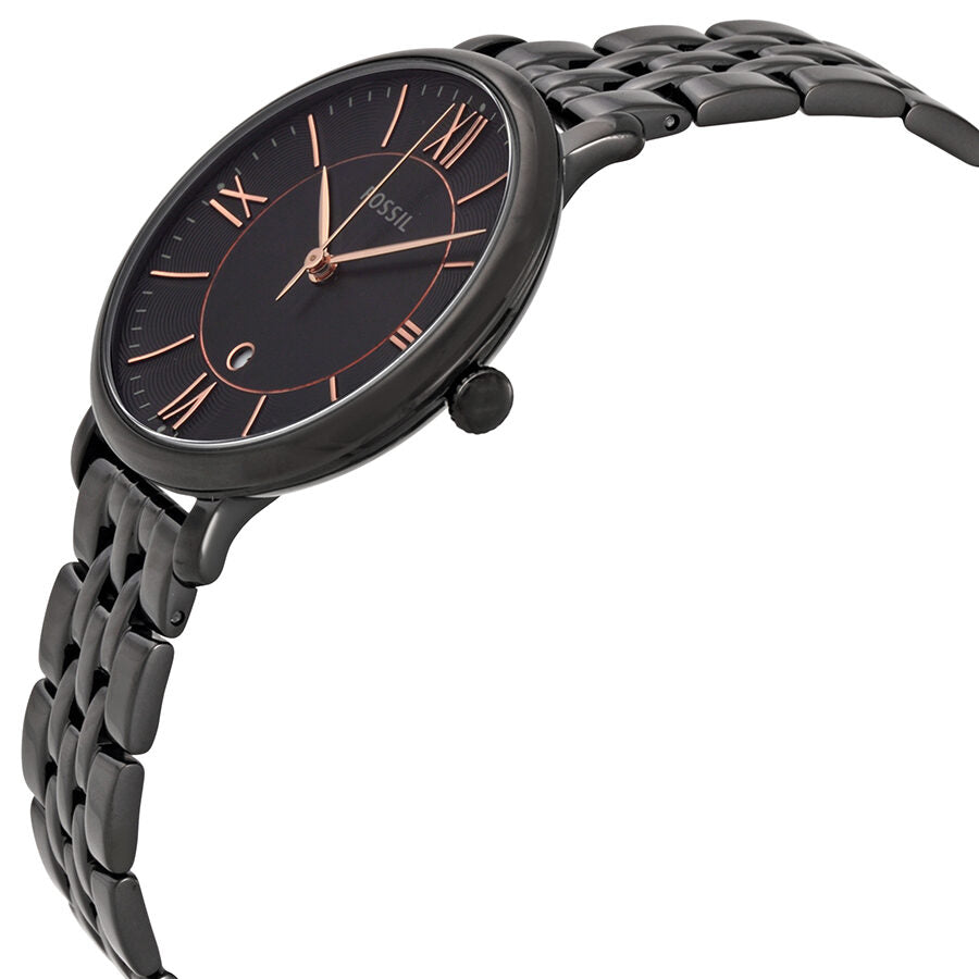 Fossil Jacquline Black Dial Black Ion-plated Ladies Watch ES3614 - BigDaddy Watches #2