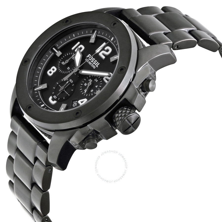 Fossil Machine Chronograph Black Dial Ion-plated Men's Watch FS4927