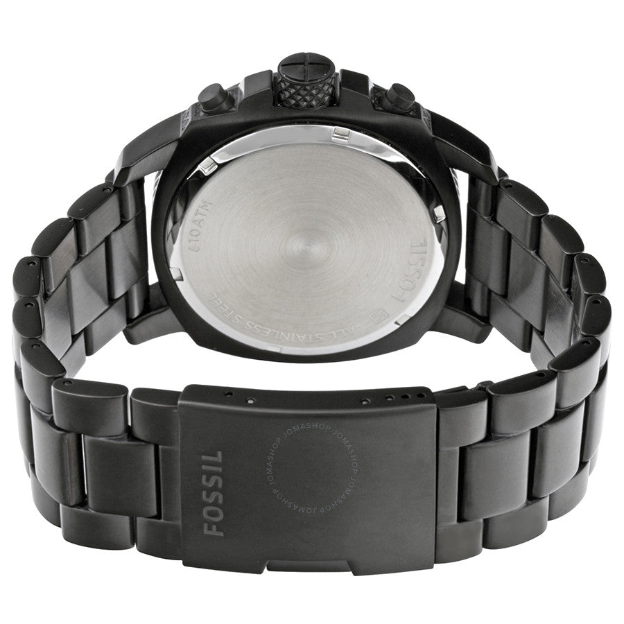 Fossil Machine Chronograph Black Dial Ion-plated Men's Watch FS4927