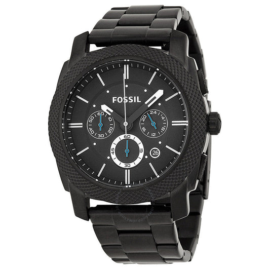 Fossil Machine Chronograph Dial Black Ion-plated Men's Watch FS4552
