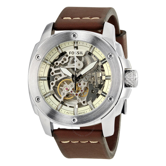 Fossil Modern Machine Skeleton Dial Automatic Men's Watch ME3083