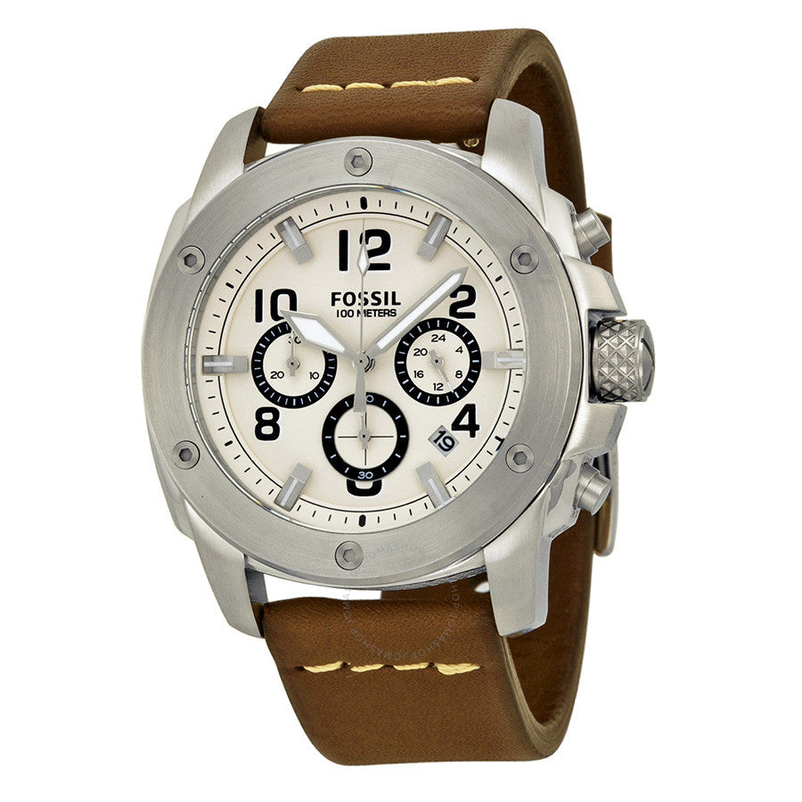 Fossil Modern Machine Chronograph White Dial Men's Watch FS4929