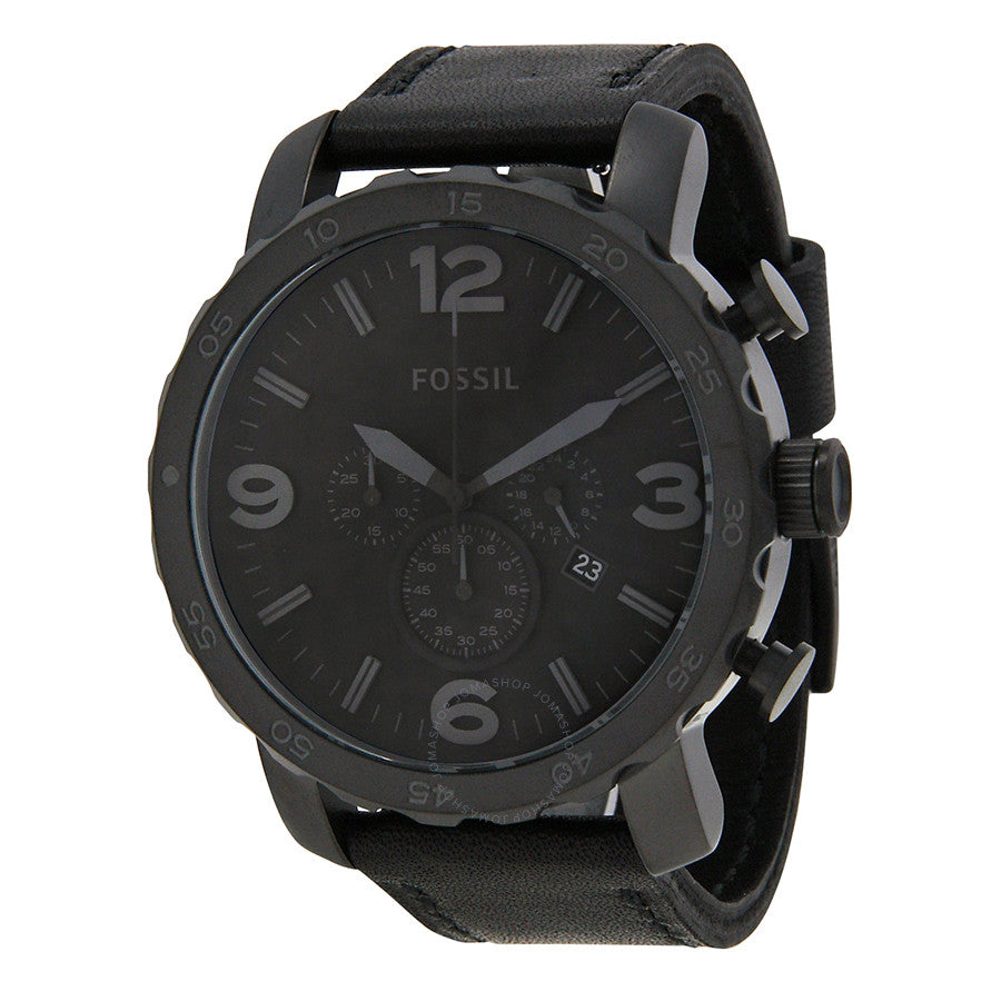 Fossil Nate Chronograph Black Dial Men's Watch JR1354