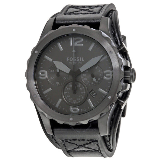Fossil Nate Chronograph Black Dial Men's Watch JR1510
