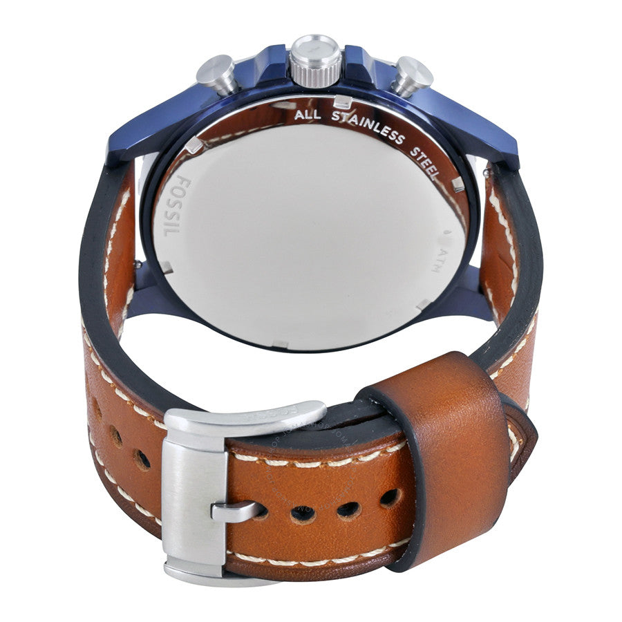 Fossil Nate Navy Blue Dial Men's Chronograph Watch JR1504
