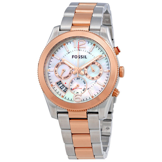 Fossil Perfect Boyfriend Mother Of Pearl Dial Ladies Watch ES4135