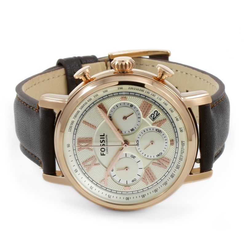 Fossil Buchanan Chronograph Champagne Dial Men's Watch FS5103