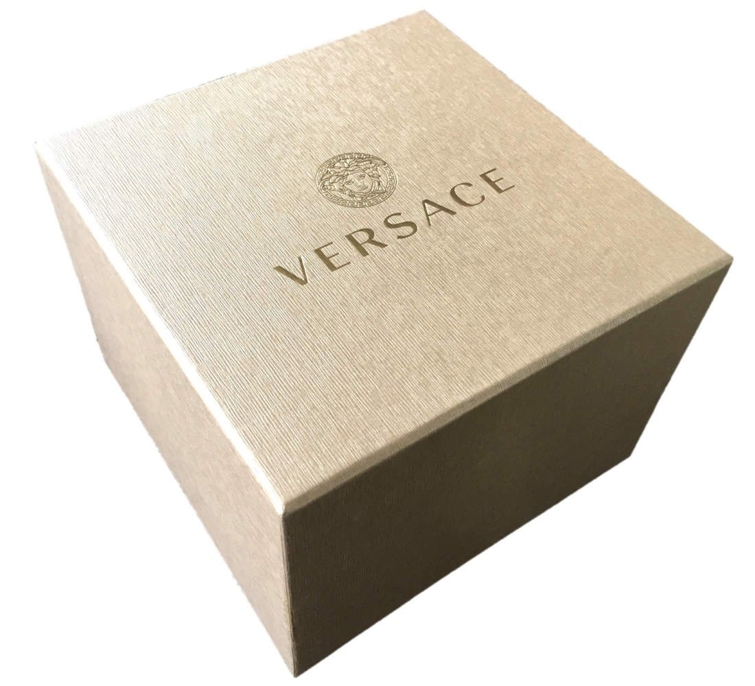 Versace Quartz Two-Tone Stainless Steel Silver Dial Men's Watch VEV700519