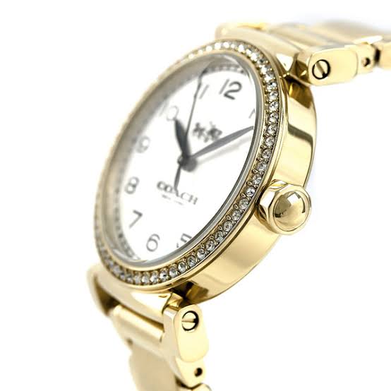 Coach Madison White Dial Gold-Tone Ladies Watch 14502397