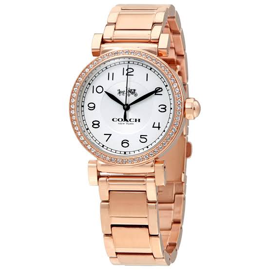 Coach Madison Silver Dial Rose Gold-Tone Ladies Watch 14502398