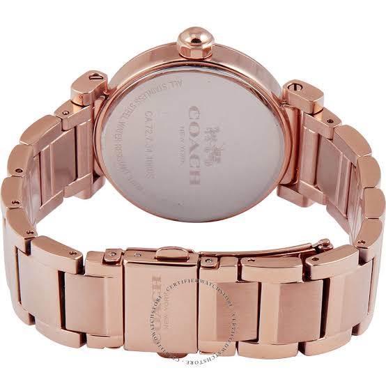 Coach Madison Silver Dial Rose Gold-Tone Ladies Watch 14502398