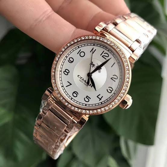 Coach Madison Silver Dial Rose Gold-Tone Ladies Watch 14502398