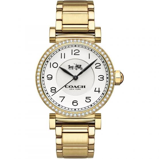 Coach Madison White Dial Gold-Tone Ladies Watch 14502397
