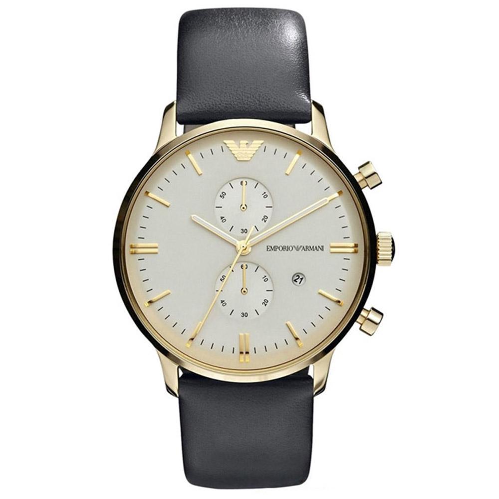 Emporio Armani Gianni Leather Men's Watch#AR0386 - Dawson Watches