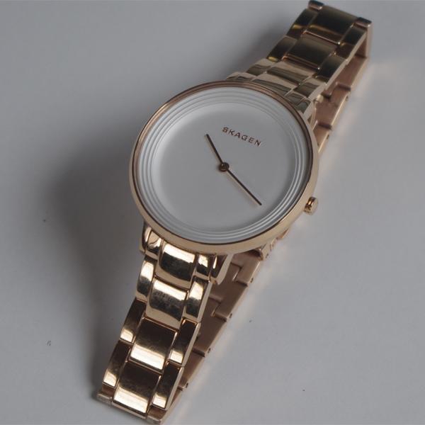 Skagen Ditte Silver Dial Rose Gold-tone Ladies Watch SKW2331