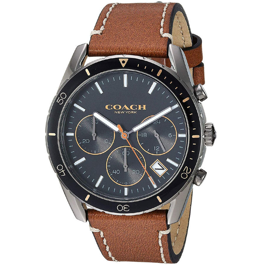 Coach Thompson Brown Leather Strap Men's Watch  14602410 - Dawson Watches